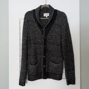 Rag & Bone Niemen Marcus Men's Black and Grey Cardigan Sweater